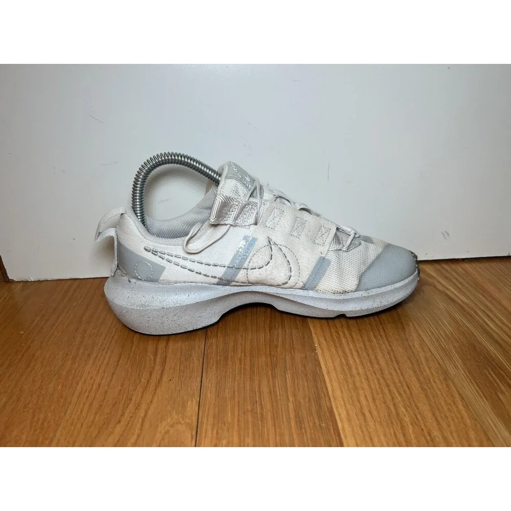 Nike Crater Impact Shoes Youth Size 5Y White Gray Recycled Running DB3551-102